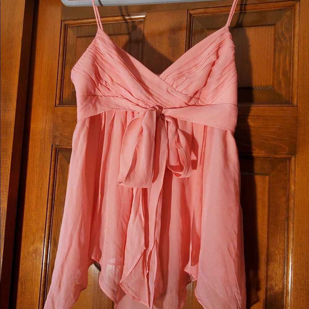 BCBG spaghetti strap coral top